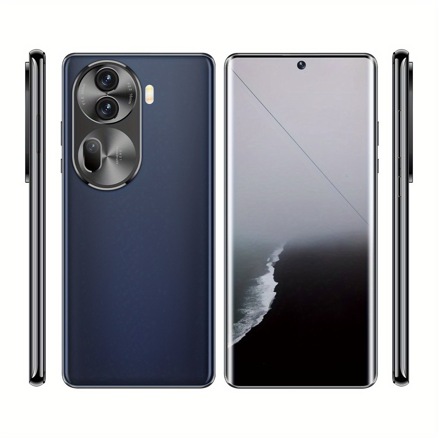2025 Android Smartphone Phone 4G - Dual SIM Slot | 8GB+256GB | HD Camera | 6.8-inch HD Monitor | Long Range Battery | Comes with:Earphones, Type-C Charging Cable, Protective Case, Card Pickup, And Screen Protector - Perfect Holiday Birthday Gift