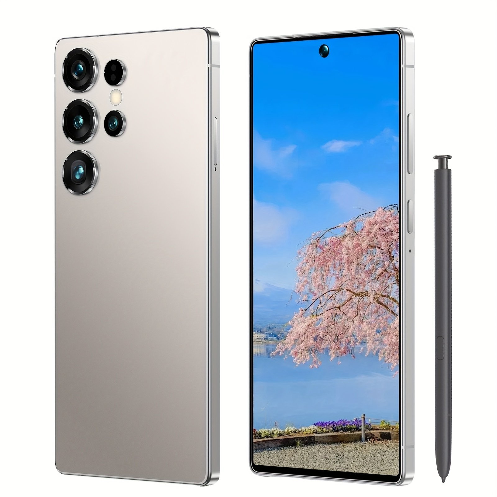 Smartphone, 6GB+256GB, 7.3-inch HD Screen, Stylus, Fingerprint Unlock, Dual SIM Dual Standby, Perfect Birthday And Holiday Gifts