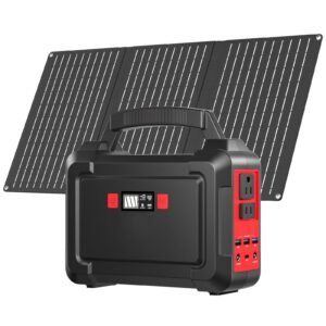 167Wh/296Wh Solar Generator|30W/60W Solar Panel Included | 100W Power Bank with ACOutlet & QC3.0 |for Camping, Boating, Hunting, Outdoor & Emergency Backup Best Mate And Gear for Powerfailure