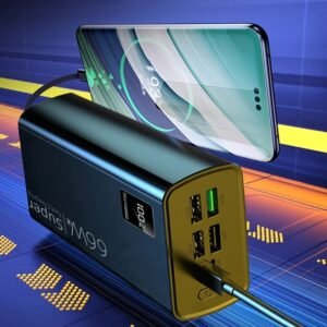 60000mAh Large-capacity Portable Power Bank, LED Power Display, Suitable for Charging Android Electronics/mobile Phones And Other Equipment, Outdoor Travel/camping Emergency Power Supply Device, Spare Battery Pack, Gift