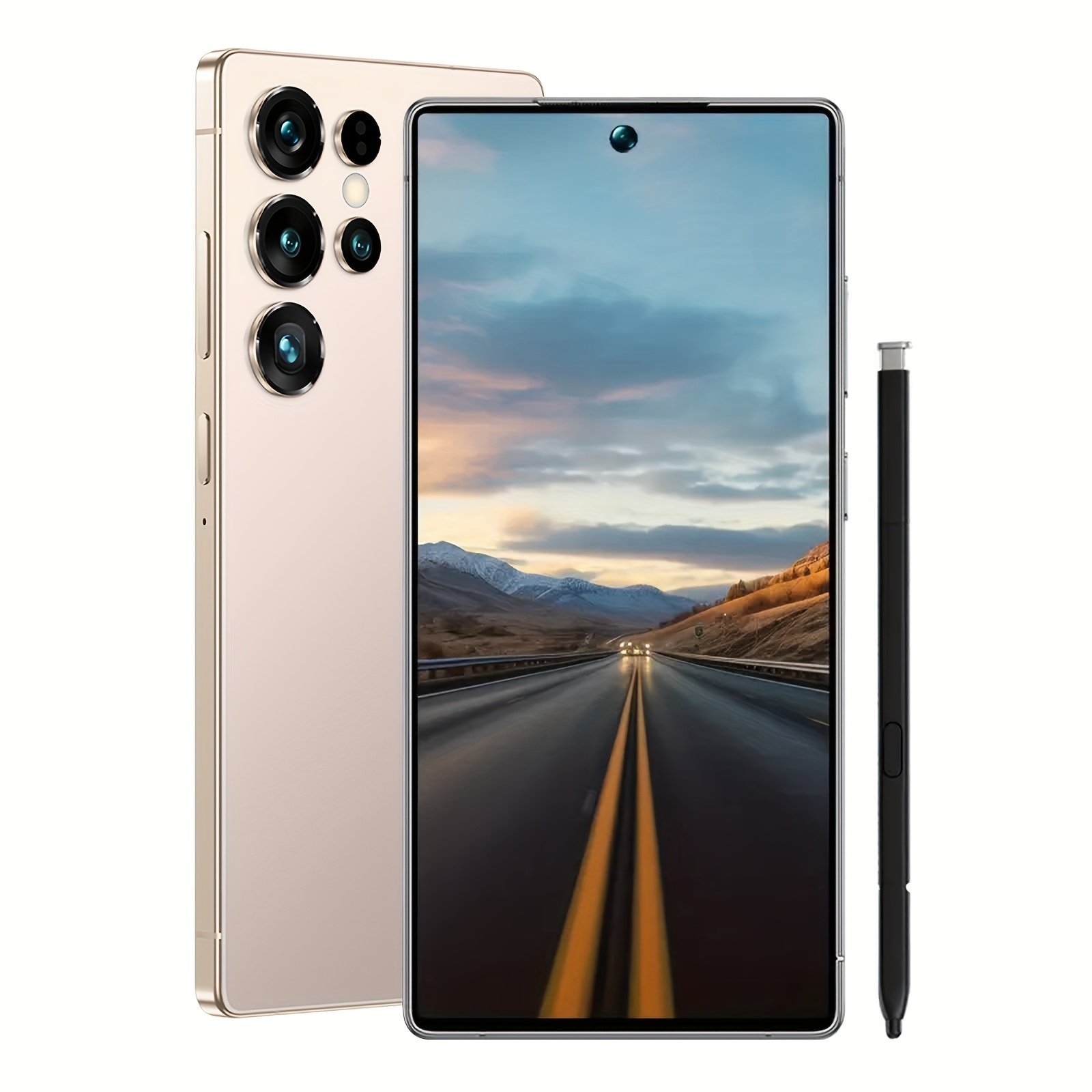 5G Unlocked Phone 2025, 7.3 Inch FHD Display, Smartphone, Phone, 8GB+256GB, Android OS, Dual SIM Dual Standby, Face Recognition with Built-in Pen - Birthday Gift