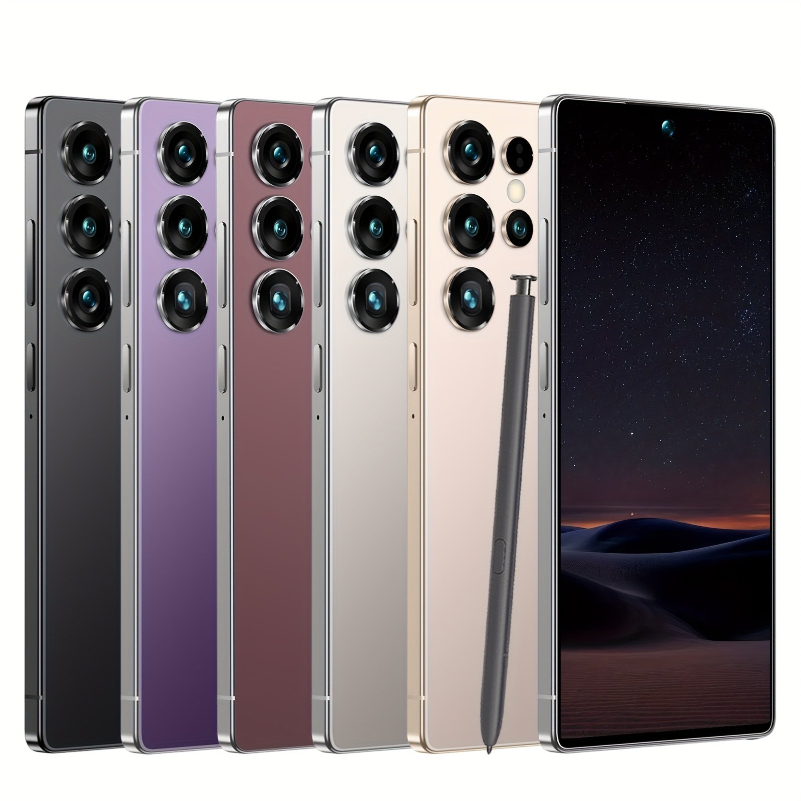 4G Smartphone, 6GB 256GB Large Memory, 7.3 Inches, Comes With Stylus, Face And Fingerprint Recognition Unlock, Ultra-long Battery Life, Perfect Birthday And Holiday Gifts