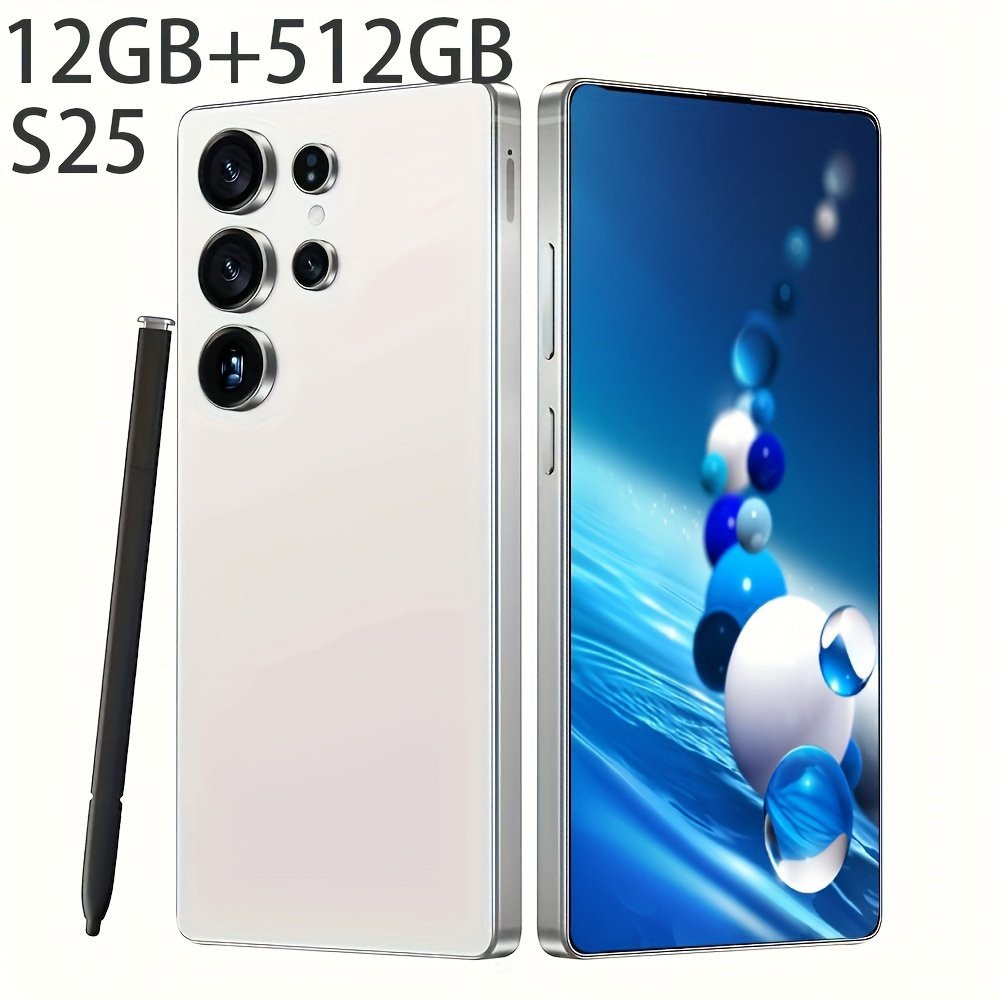 Android 14 Mobile Phone, 6.8 &quote;HD Screen, 1080X1920 Display Resolution, with Built-in Pen, 12+512GB Storage Space, 6500mAh Battery, Dual SIM Card Dual Standby, Face Recognition/fingerprint Lock/5G Network