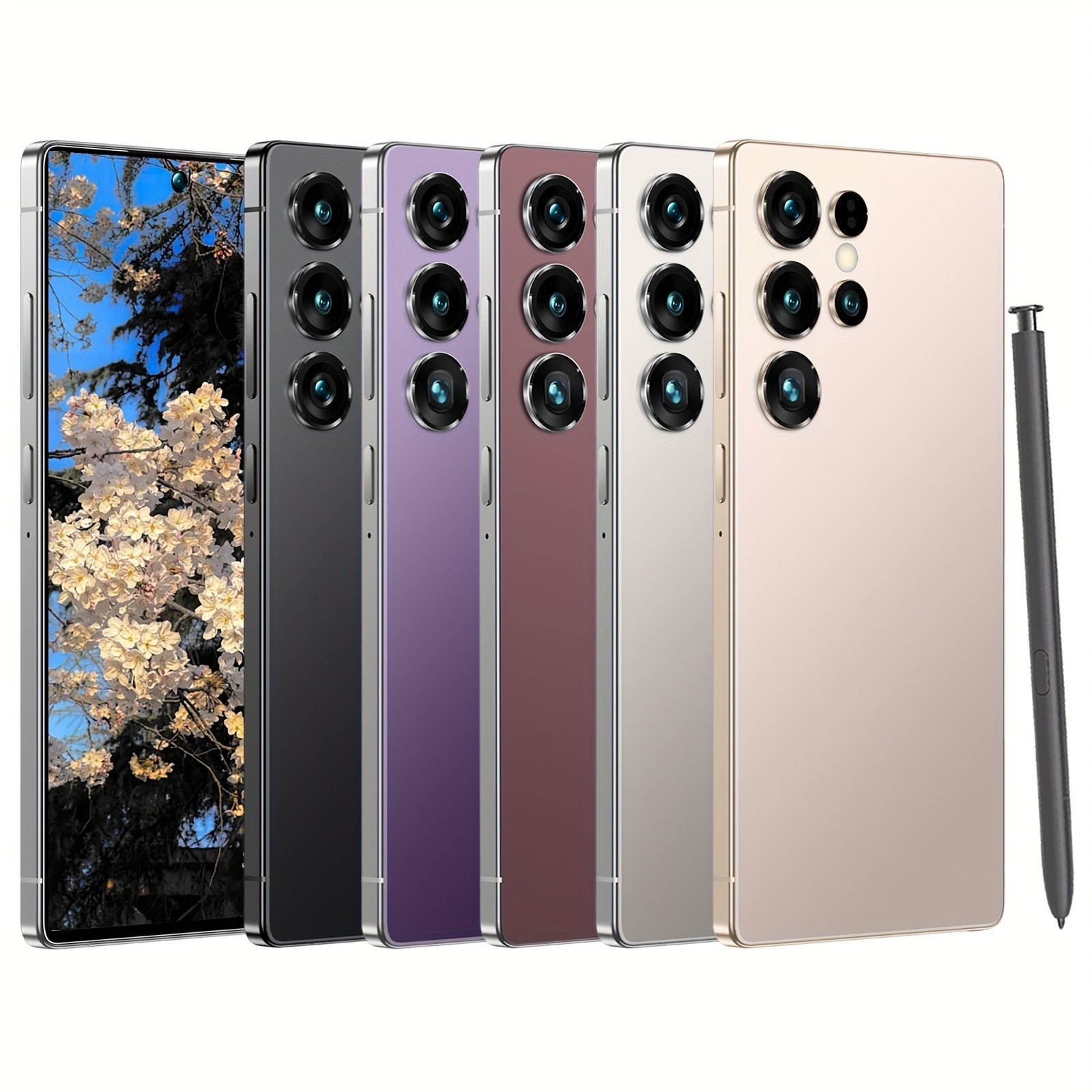New Unlocked Smartphone, 7.3 Inch HD Screen, Dual SIM Card, Built-in Refill, 8GB+256GB Storage, 1080X1920 Display Resolution, Facial Recognition Unlock Phone, Perfect Birthday, Holiday Gifts