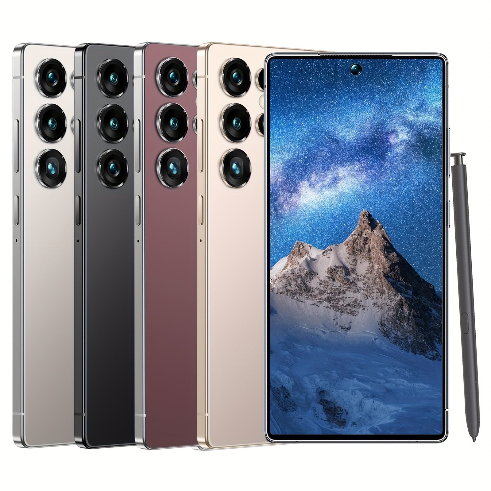 5G Smartphone, 8GB+256GB, 7.3 Inch HD Display Dual Standby, Touch Screen Dual SIM, 108MP 48MP HD Camera, Fingerprint Recognition, Built-in Pen, Type-C Charging Cable, Very Good Birthday Christmas Gift.