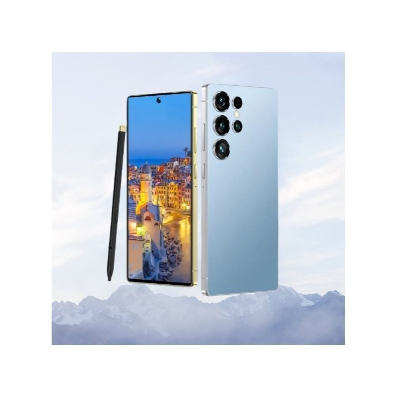 S25 Ultra,Multi-Function Smartphone, Android System, Dual SIM Standby, 6.8-Inch Display, Built-In GPS, 8+256GB Large Memory Capacity, Support Face Recognition, 6500Mah Battery, Built-In Stylus Screen Phone, Fingerprint Unlock, Suitable for Gifts to Family