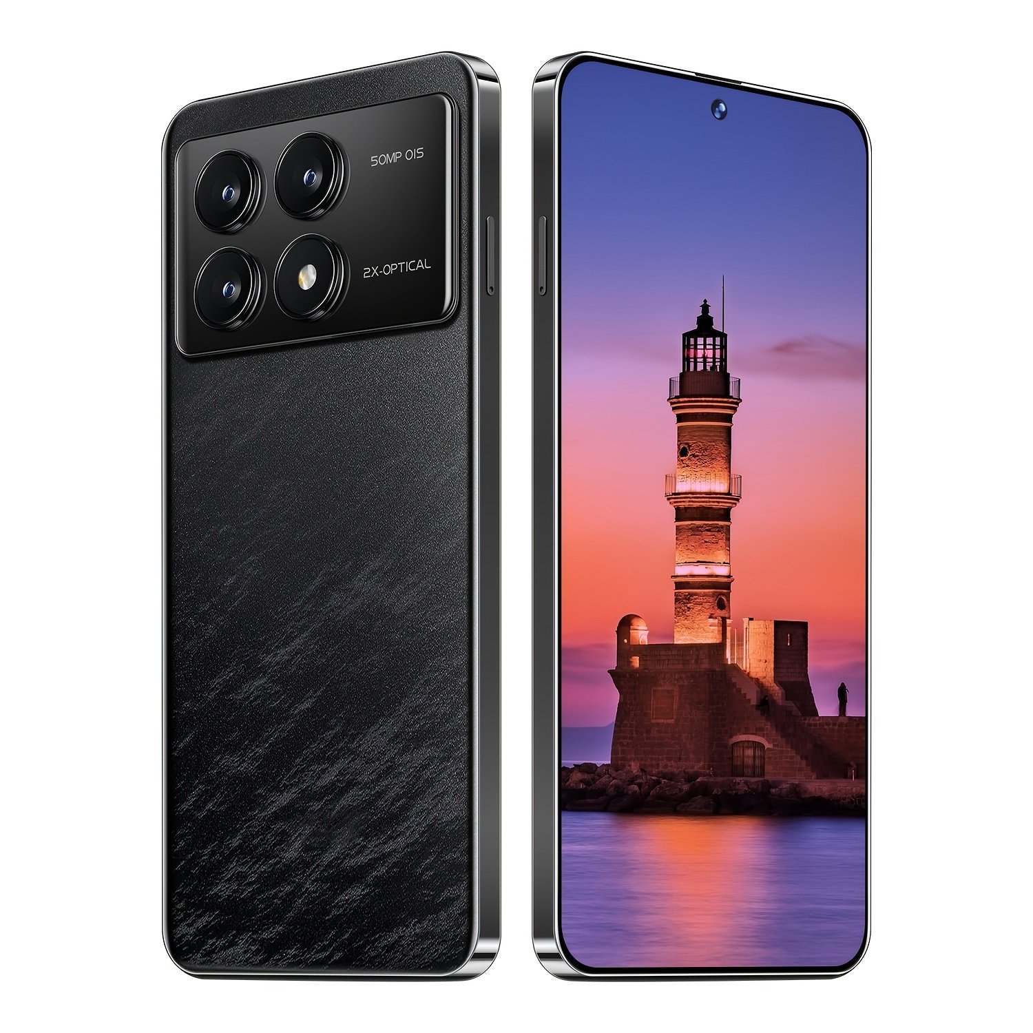 K70 5G Lockless Smartphone Android 13 Phone, 8GB+256GB 6.8 "e;Display Screen, 24MP+50MP Camera/Video Resolution 2k/6200mAh Battery Capacity/Dual Slot Phone - Comes with Earphones, Type-C, Phone Case, And Screen Protector - Perfect Holiday Birthday
