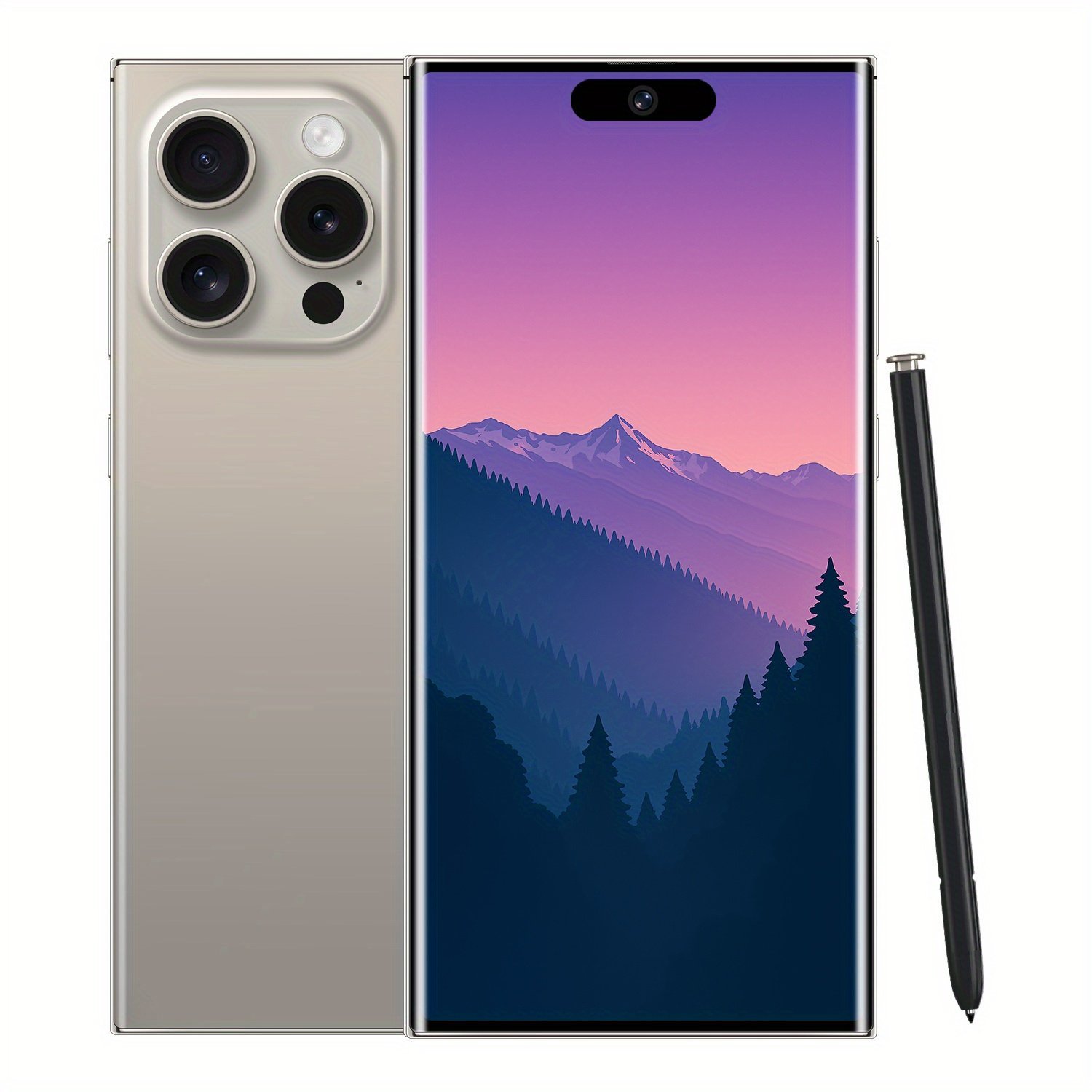 2025 Android Smartphone Phone 5G - Dual SIM Slot | 8GB+256GB | Dual HD Camera | 6.8-inch HD Monitor | Long Range Battery | Comes with:Earphones, Type-C Charging Cable, Protective Case, Card Pickup, And Screen Protector - Perfect Holiday Birthday Gift