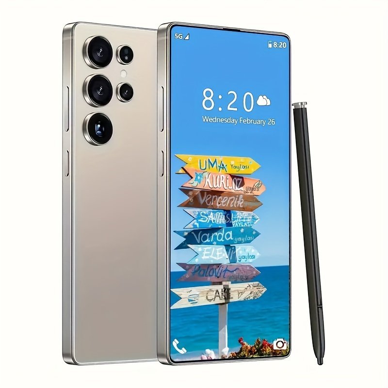 S25 5G Smart Phone with 12GB + 512GB RAM, 108MP + 72MP Camera, 6800mAh Battery, Facial Recognition, Dual SIM, Android14 Smartphone | Curved Display