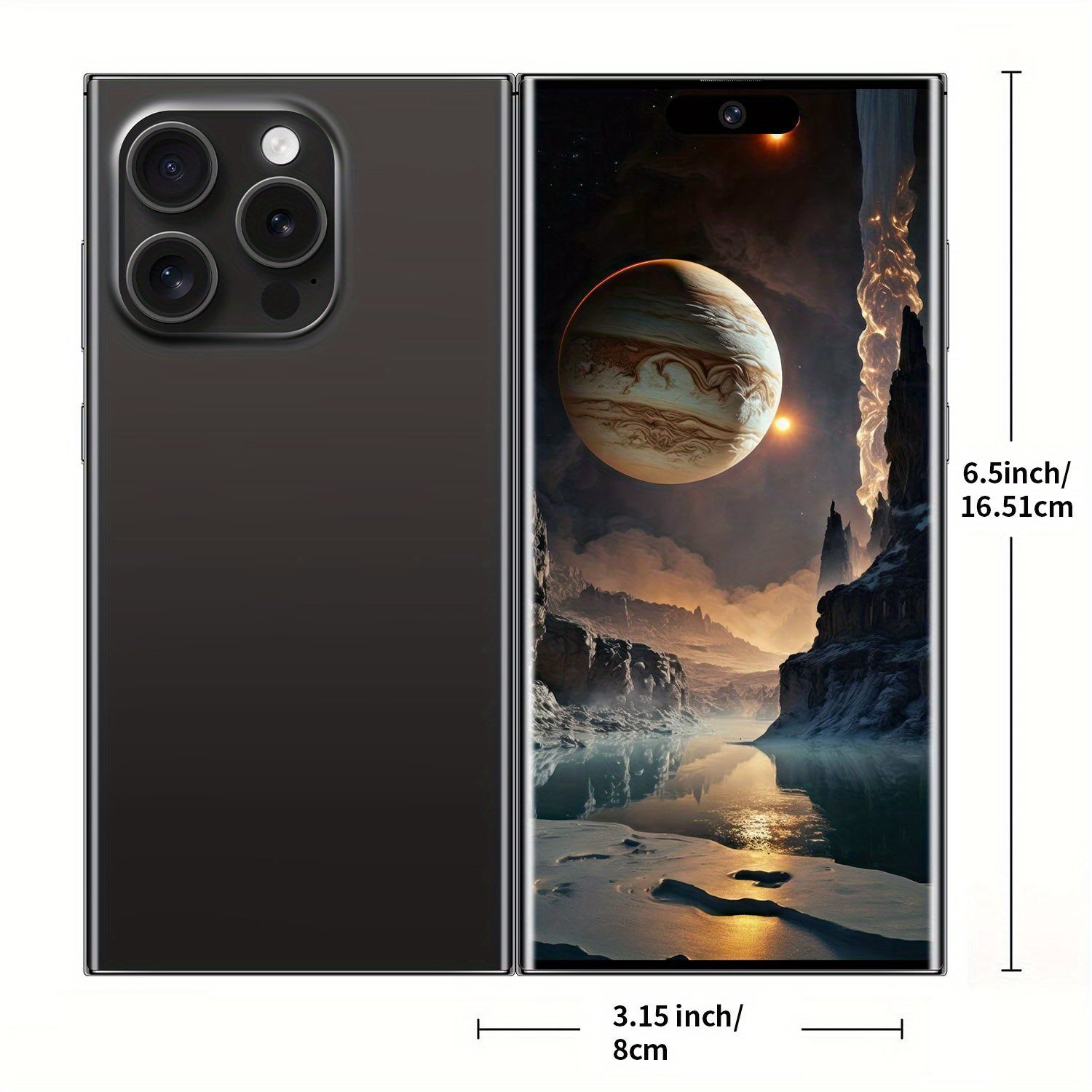 2025 Android Smartphone Phone 5G - Dual SIM Slot | 8GB+256GB | Dual HD Camera | 6, 8-inch HD Monitor | Long Range Battery | Comes with:Earphones, Type-C Charging Cable, Protective Case, Card Pickup, And Screen Protector - Perfect Holiday Birthday Gift