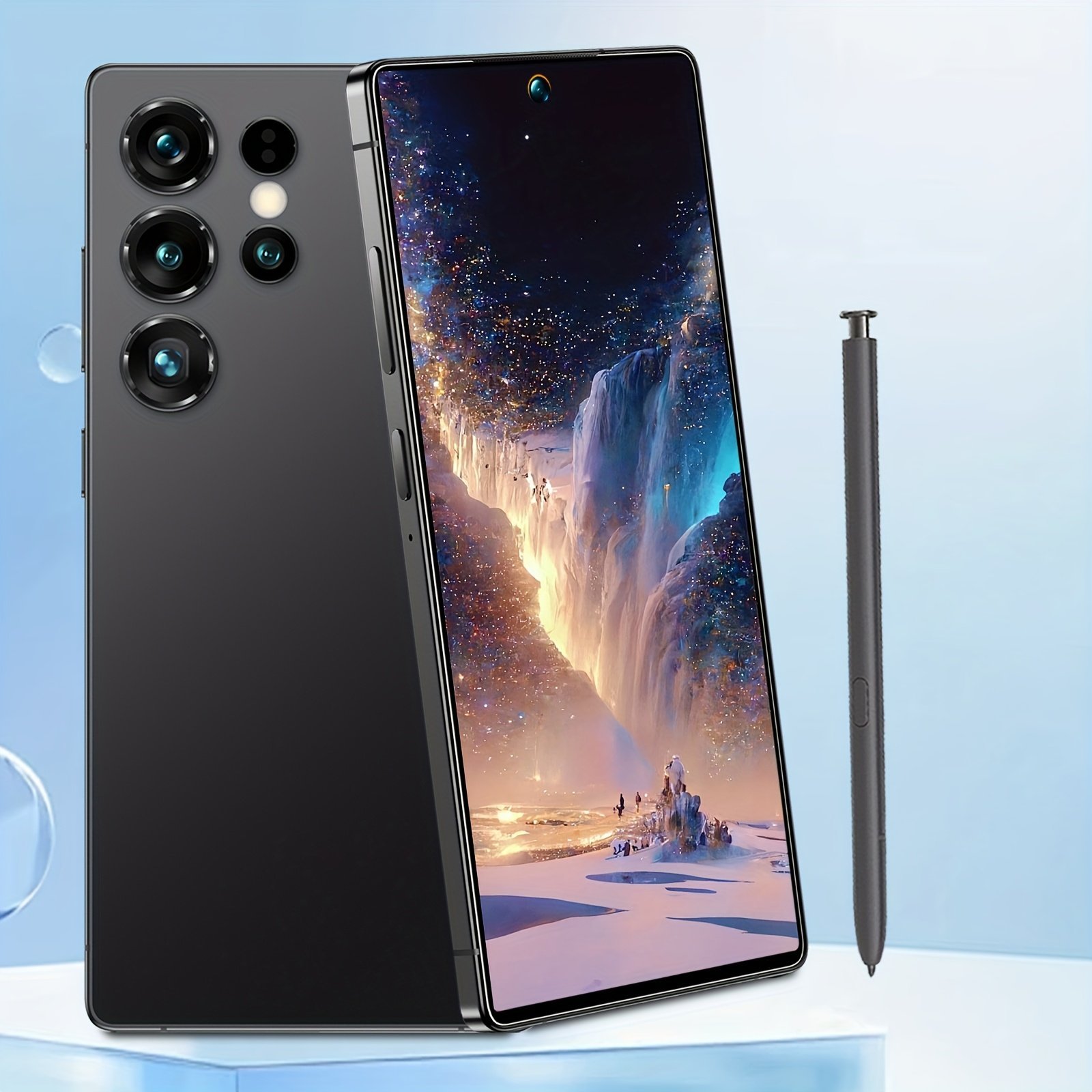 Smart Universal Mobile Phone, 8GB+256GB Memory, 7.3-inch High-definition Large Screen, Dual SIM Dual Standby, Face Recognition, Stylus, Perfect Birthday Gift, Daily Essentials, Business Phone, Modern Smartphone, Stylish Mobile, Sturdy Construction, Reliab
