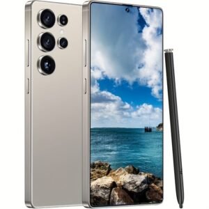 S25 Android 14 Unlocked Smartphone with 5G, Dual SIM, And Dual Standby Features 12GB RAM And 512GB Storage, Offering Ample Space with Expandable Memory. It Has a 7.3-Inch HD Display And a 6800Mah Battery for Extended Use, And Comes with a Built-In Pen, He