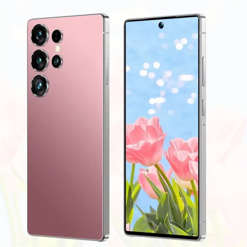 S25 Ultra Touchscreen Smart Phone - Dual SIM Dual Standby, 12GB+512GB Storage Space, 6.8-Inch High-Definition Display, Long Battery Life of 6800Mah, with Stylus And Headphones, Android 14 System, Type-C Charging Cable, Protective Case And Screen Protector