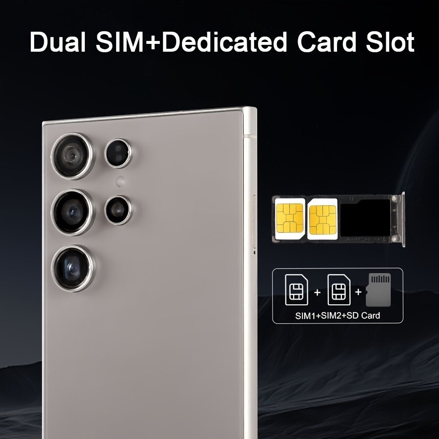 Android 5G Multifunctional Smartphone, 12+512GB/8+256GB, 6800mAh, Comes With Stylus, 13MP Front Camera, Play Games Smoothly, Face Recognition Unlock, Free USBtype-c Cable, Earphones, Phone Case And Screen Protector, Perfect Gift Choice