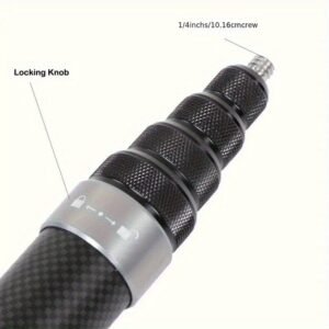 [Carbon Fiber Selfie Stick] 3m Carbon Fiber Extended Selfie Stick | Invisible Lightweight Design for 11/10, DJI Osmo Action 2/Pro, Insta360 X3/X4 - Compatible with Microphones & Cameras - No Battery Needed, Action Camera Accessory, Sleek Extendable Pole,