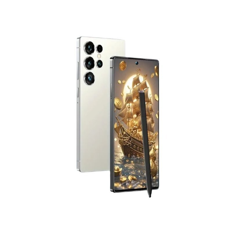S25 Ultra,6.8-inch High-definition Screen, Equipped with Android 13 Operating System, 8GB RAM +256GB Storage, Comes with A Stylus, Dual SIM Dual Standby Phone, 6500mAh Battery, Excellent Gift Choice