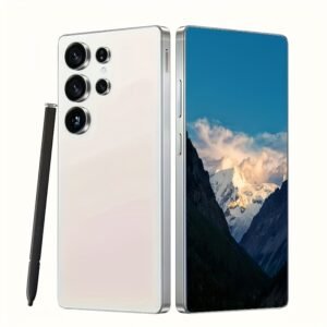 S25 Ultra Unlocked Smartphone - 8GB RAM + 256GB Storage, 17, 27cm FHD+ Display, 13MP Front & 50MP Rear Camera, 6800mAh Battery, Dual SIM, GPS, Built-in Stylus, Earphones, Case & Screen Protector Included, Type-C Charging, Ideal Gift, S25 Ultra, Tablet, Pa